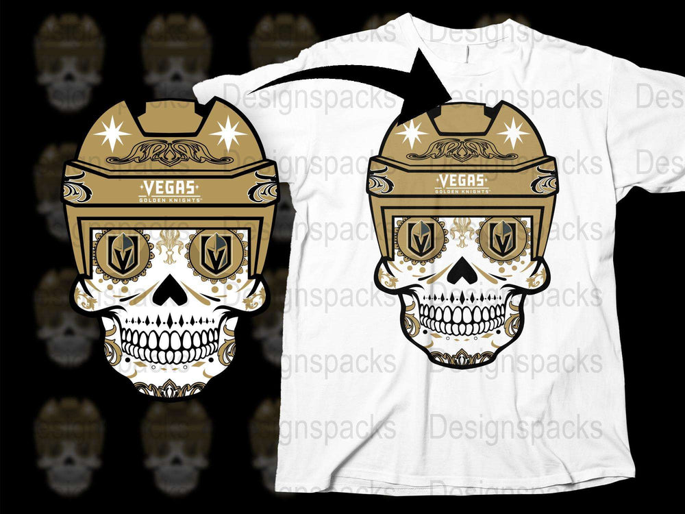 Vegas Themed Skull T-Shirt, Unique Graphic Design, Men's White Tee, Bold Fashion Statement