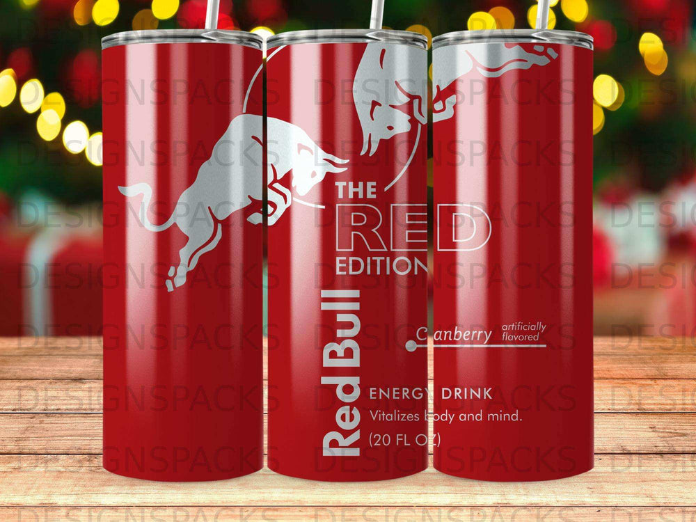 Red Bull The Red Edition Cranberry flavored energy drink can.