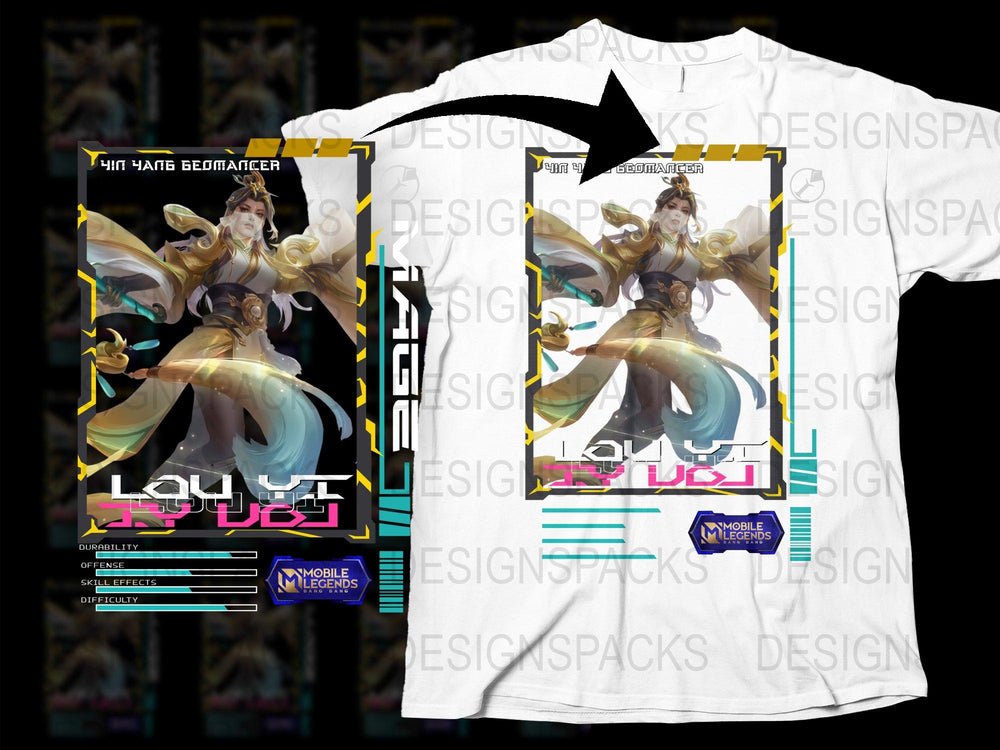 Mobile Legends Lunox Cosmic Harmony T-Shirt, Unisex Gaming Apparel, Graphic Tee
