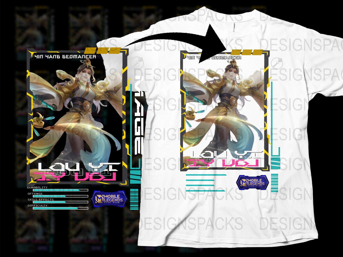 Mobile Legends Lunox Cosmic Harmony T-Shirt, Unisex Gaming Apparel, Graphic Tee
