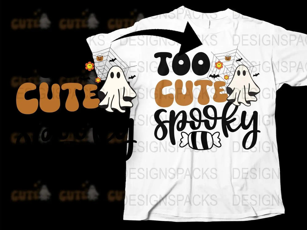 Cute Spooky Ghost T-Shirt, Halloween Kids and Adults Tee, Funny Ghost Graphic Shirt, Fall Fashion