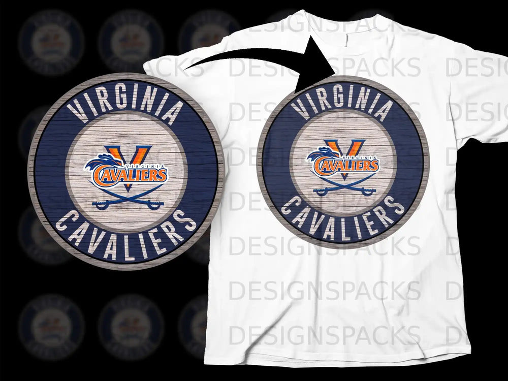 Virginia Cavaliers Logo Design T-Shirt