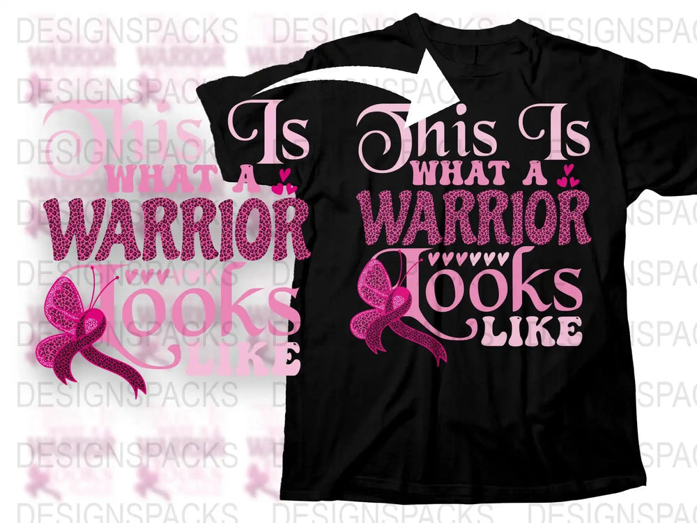 Breast Cancer Awareness T-Shirt, Pink Ribbon Warrior Graphic Tee, Inspirational Quote Top for Women