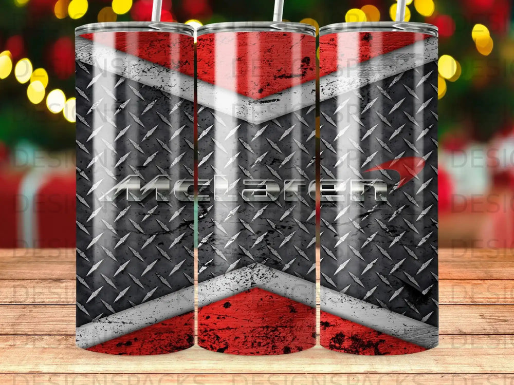 McLaren Diamond Plate Racing Red White Tumbler product type