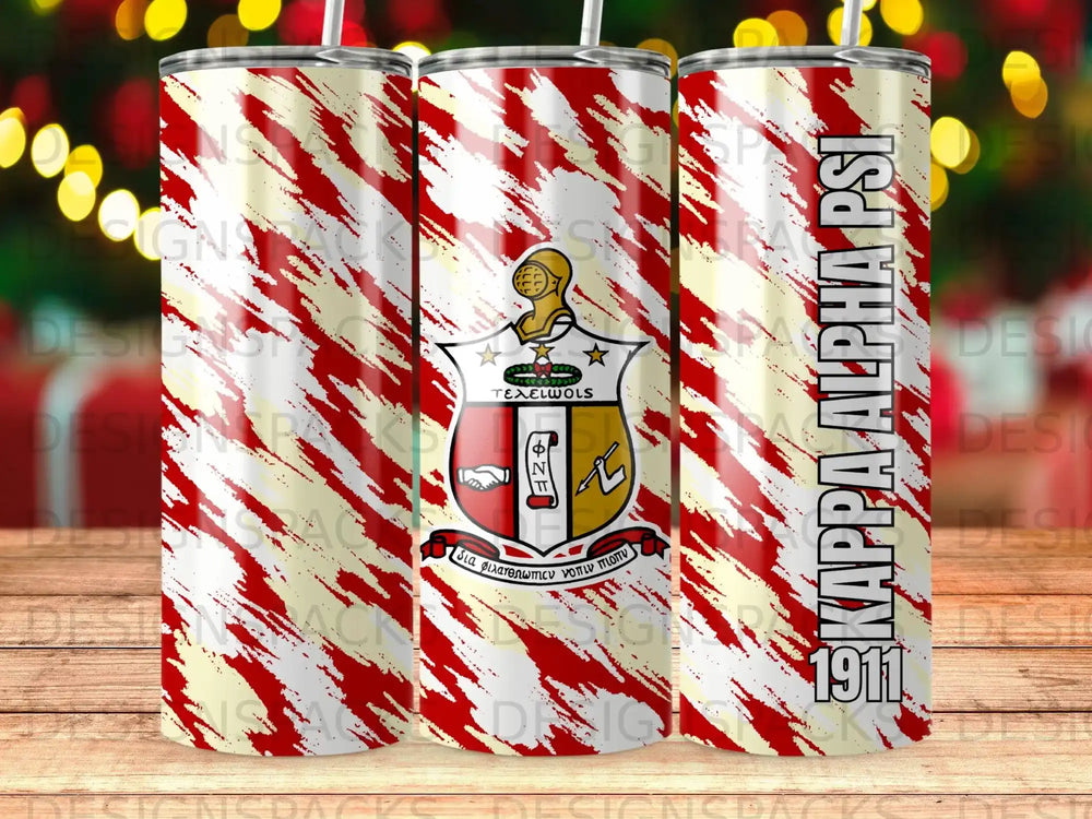 KAPPA ALPHA PSI 1911 Crest Red White Tumbler product type