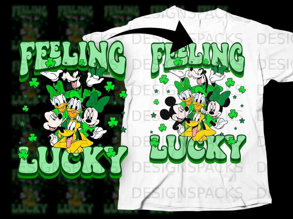 Feeling Lucky Mickey Friends St Patricks Day product type
