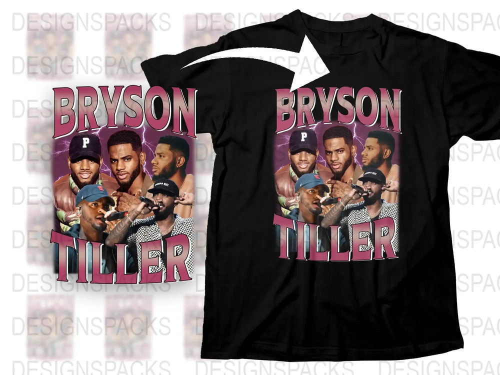 Bryson Tiller Graphic T-Shirt, Men's Music Tee, Urban Streetwear, Hip-Hop Artist Fan Merchandise