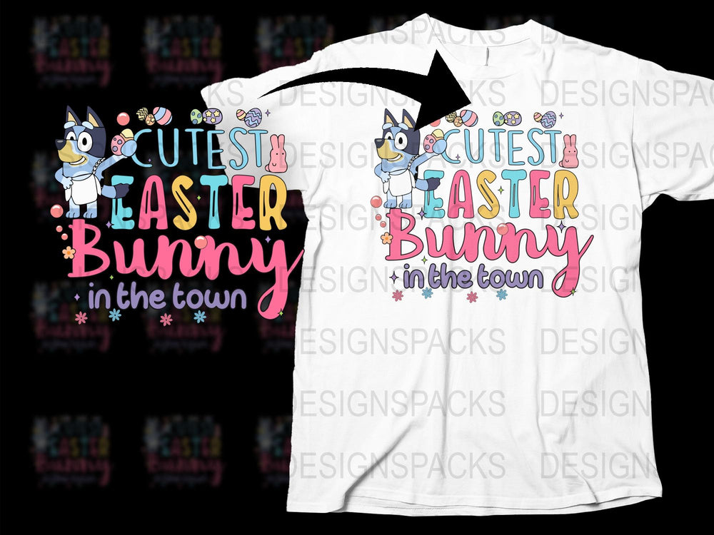 Cute Easter Bunny T-Shirt, Colorful Spring Holiday Tee, Kids and Adults Easter Apparel