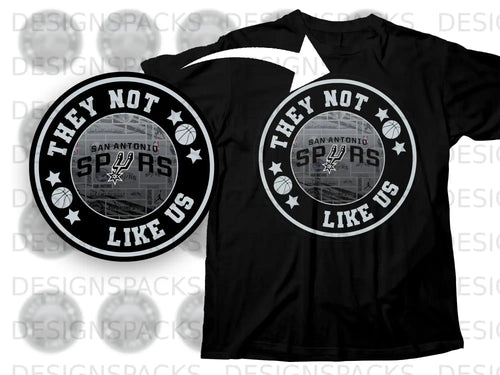They Not Like Us San Antonio Spurs Basketball Shirt