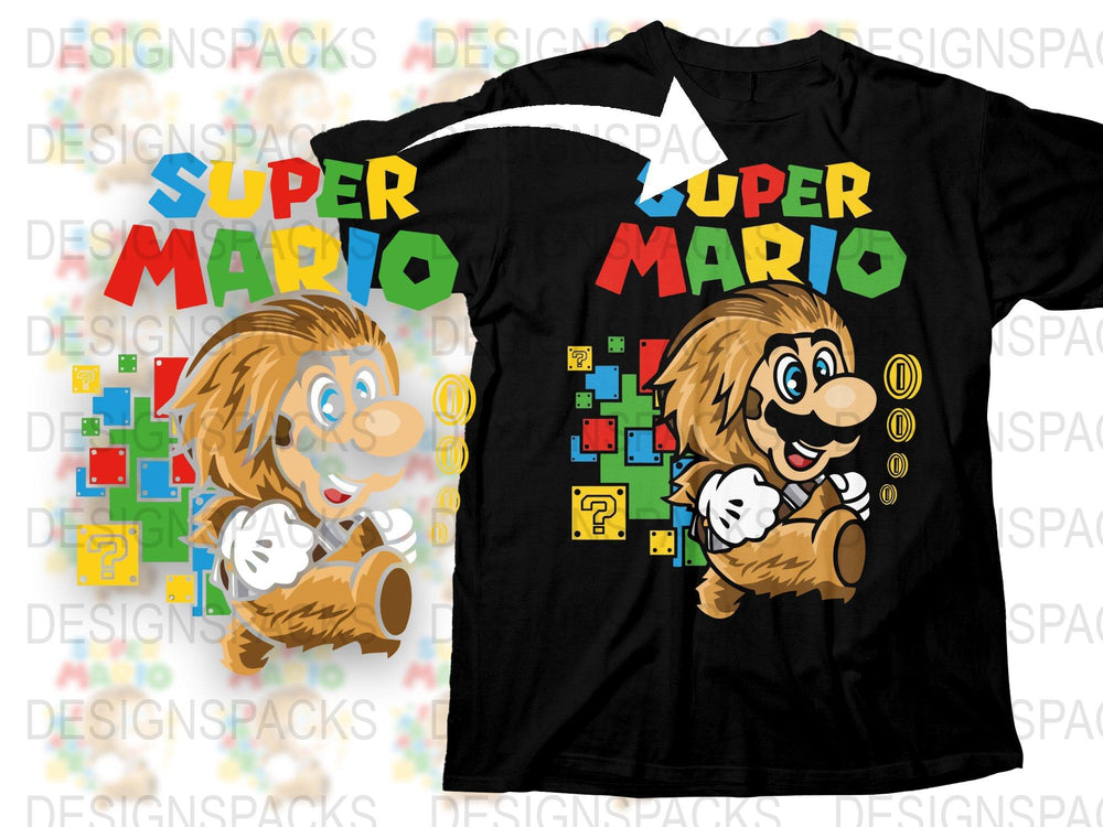 Super Mario T-Shirt, Classic Video Game Character Tee, Retro Gaming Apparel, Nintendo Fan Gift