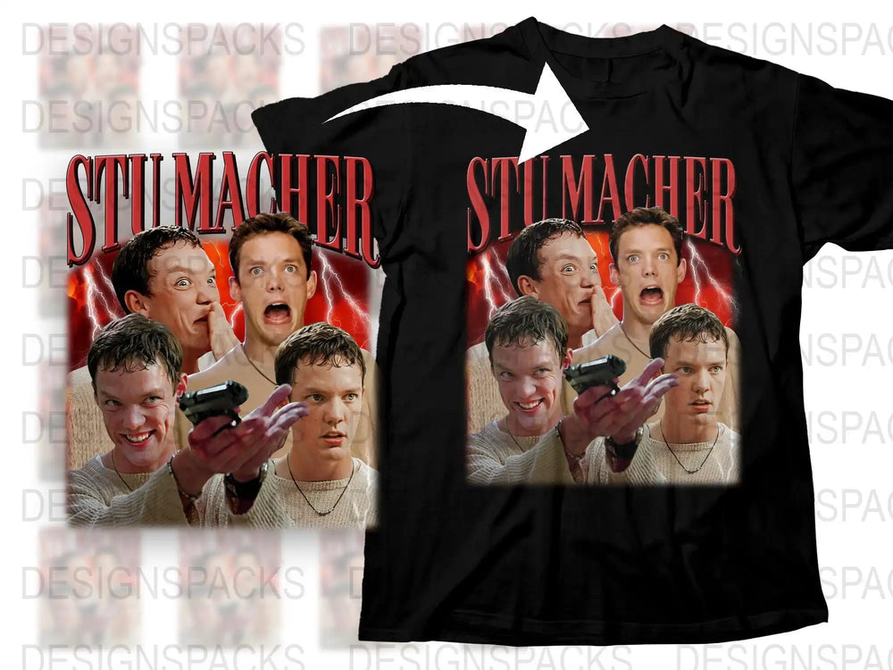 Vintage Action Movie Inspired T-Shirt, Multiple Faces Graphic Tee, Black Red Design, Unisex Clothing