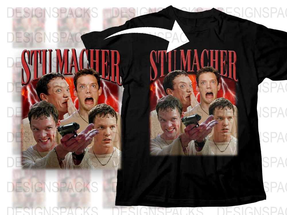 Vintage Action Movie Inspired T-Shirt, Multiple Faces Graphic Tee, Black Red Design, Unisex Clothing