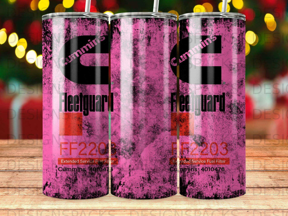 Fleetguard FF220 and FF203 fuel filters with Cummins branding.