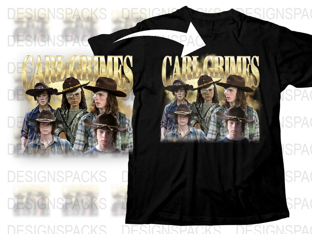 Vintage Western T-Shirt, Cowboy Hat Graphic Tee, Retro Style Black Shirt, 'Care Crimes' Urban Apparel