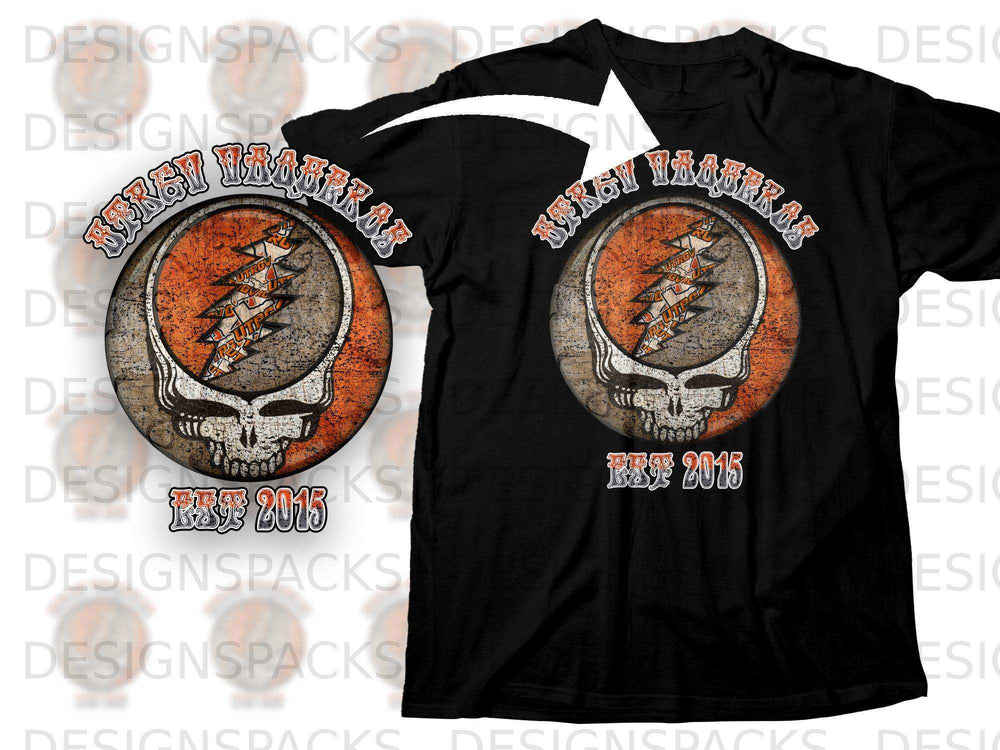 Established 2015 Skeleton Lightning Skull Shirt