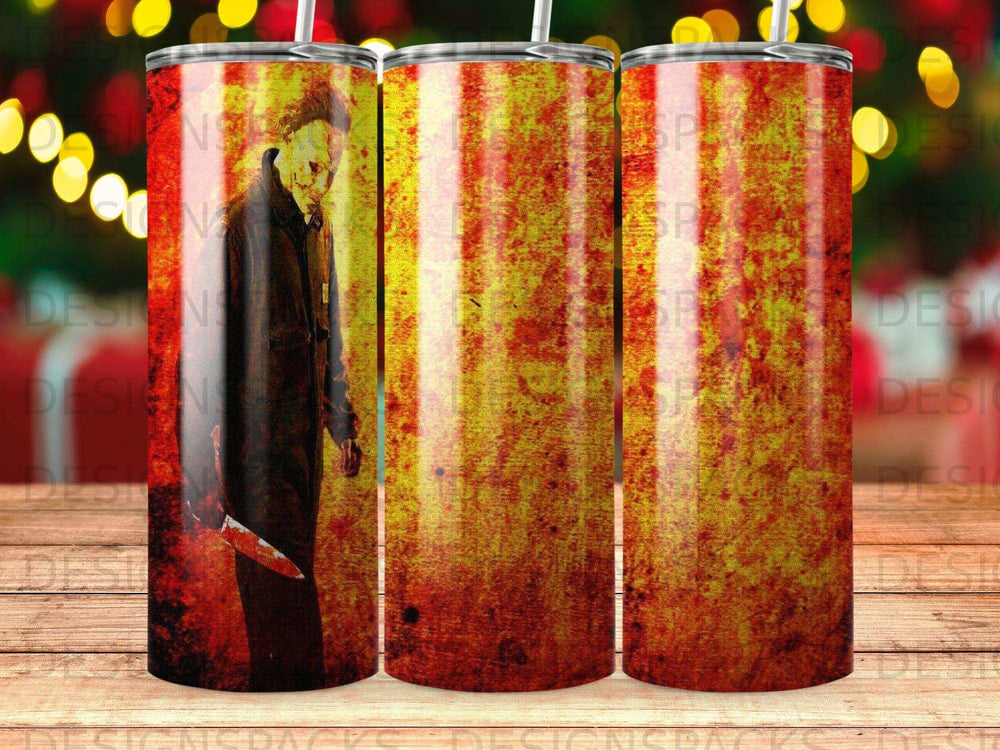 Michael Myers Red Yellow Stripes Halloween product type