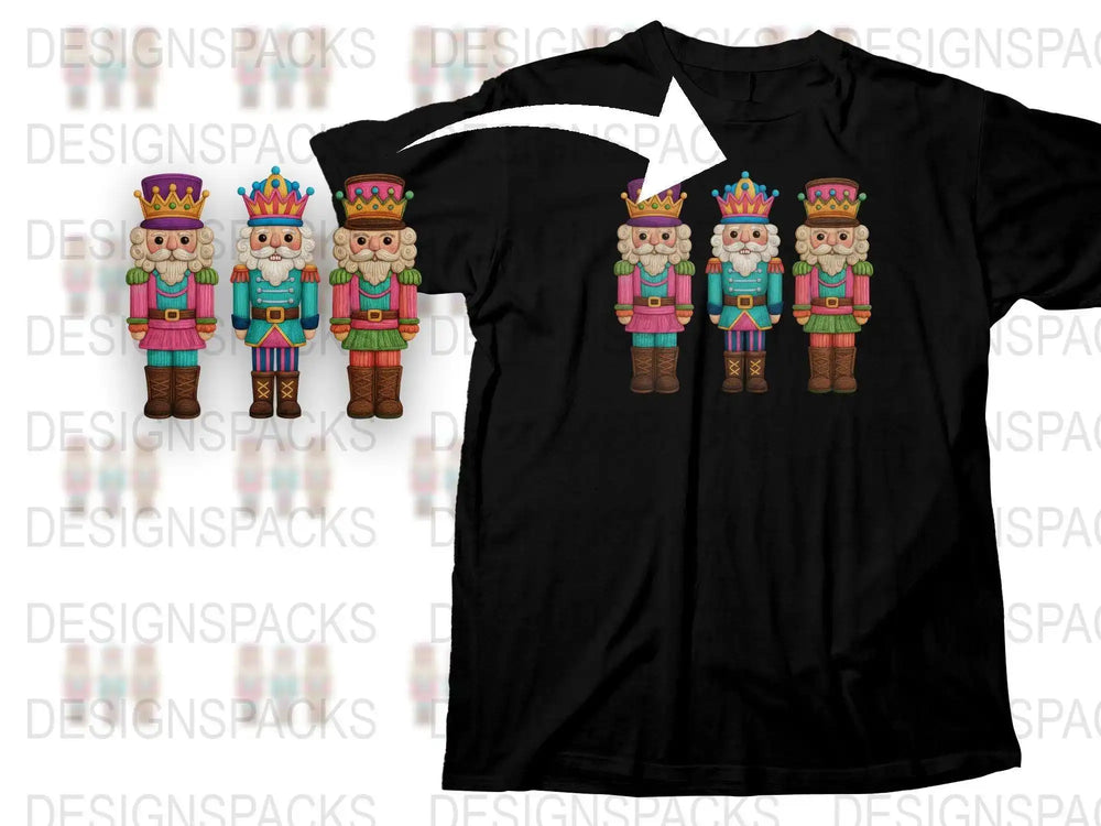 Nutcracker Print T-Shirt, Holiday Graphic Tee, Christmas Soldier Design, Festive Apparel for All Ages