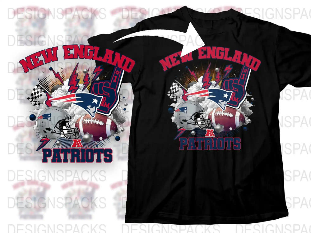 New England Patriots Themed T-Shirt, Sports Fan Apparel, Graphic Football Tee, Men's Casual Wear