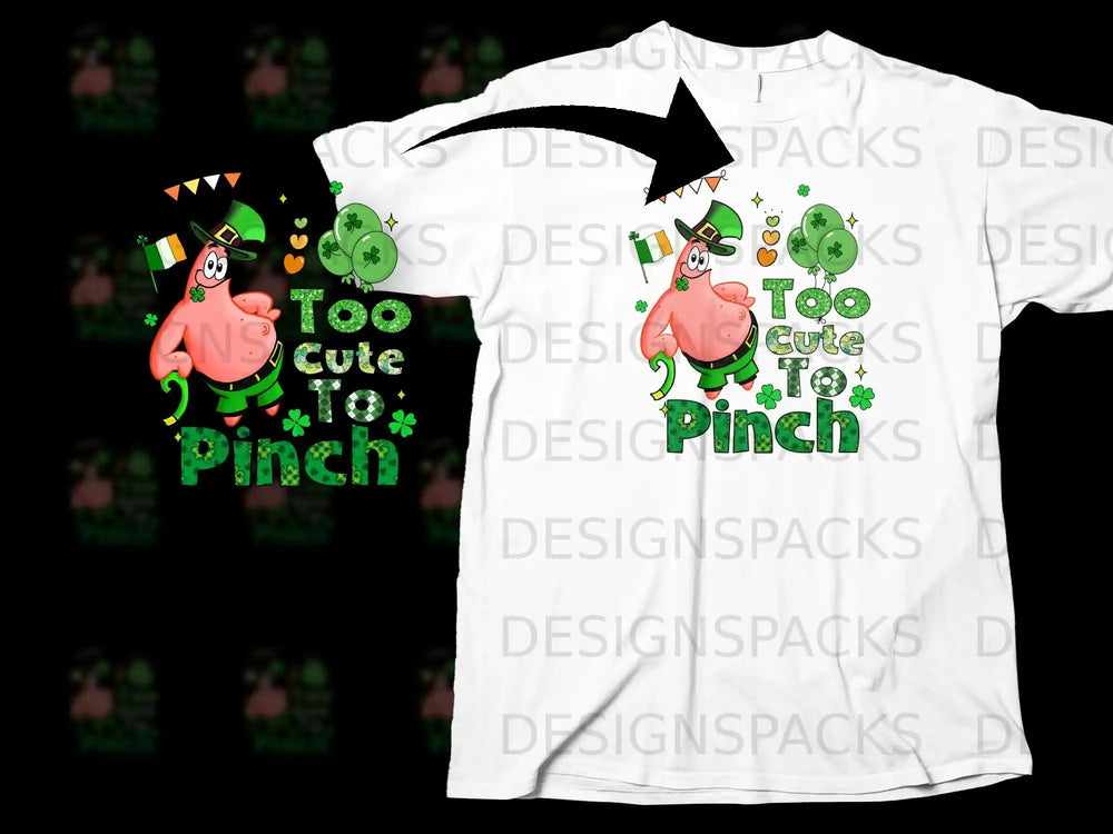 St Patricks Day Patrick Star Too Cute To Pinch product type
