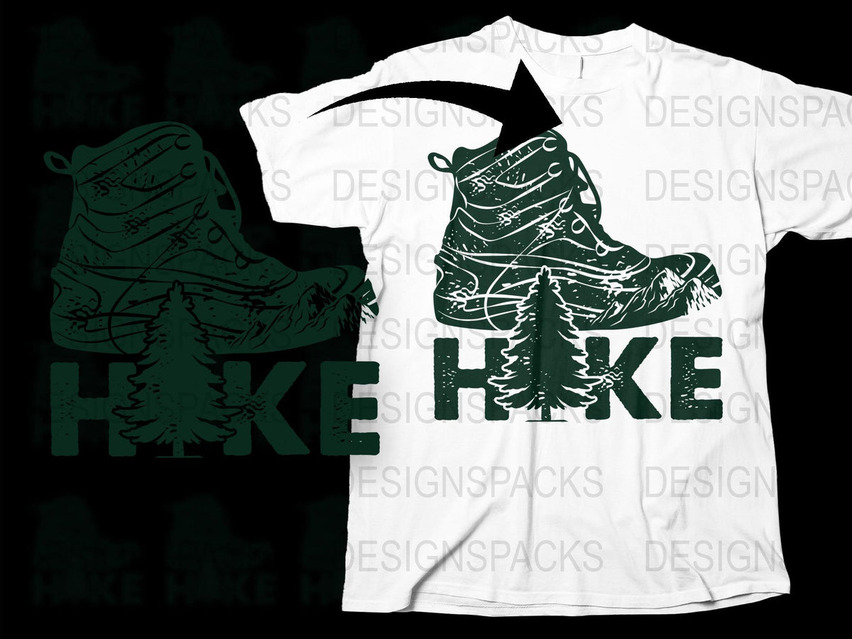 Hike More Worry Less T-Shirt, Outdoor Adventure Tee, Nature Lover Gift, Camping Graphic Shirt, Unisex Cotton Tee, Forest Print Tops