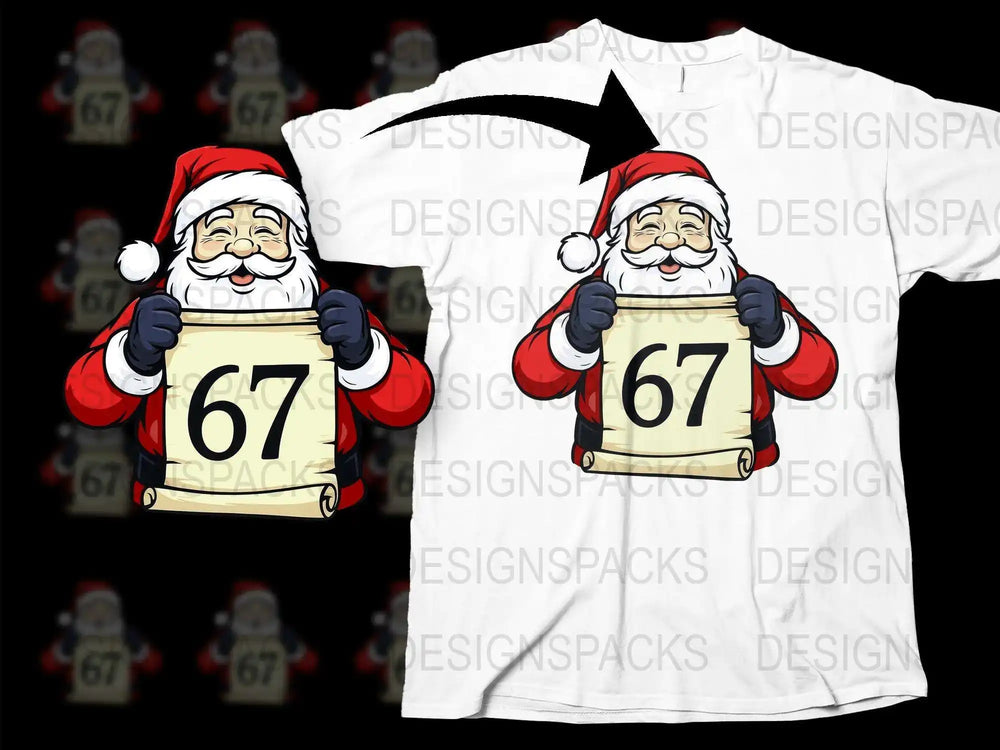 Santa Claus Mugshot T-Shirt, Funny Christmas Tee, Holiday Party Outfit, Novelty Xmas Gift Idea