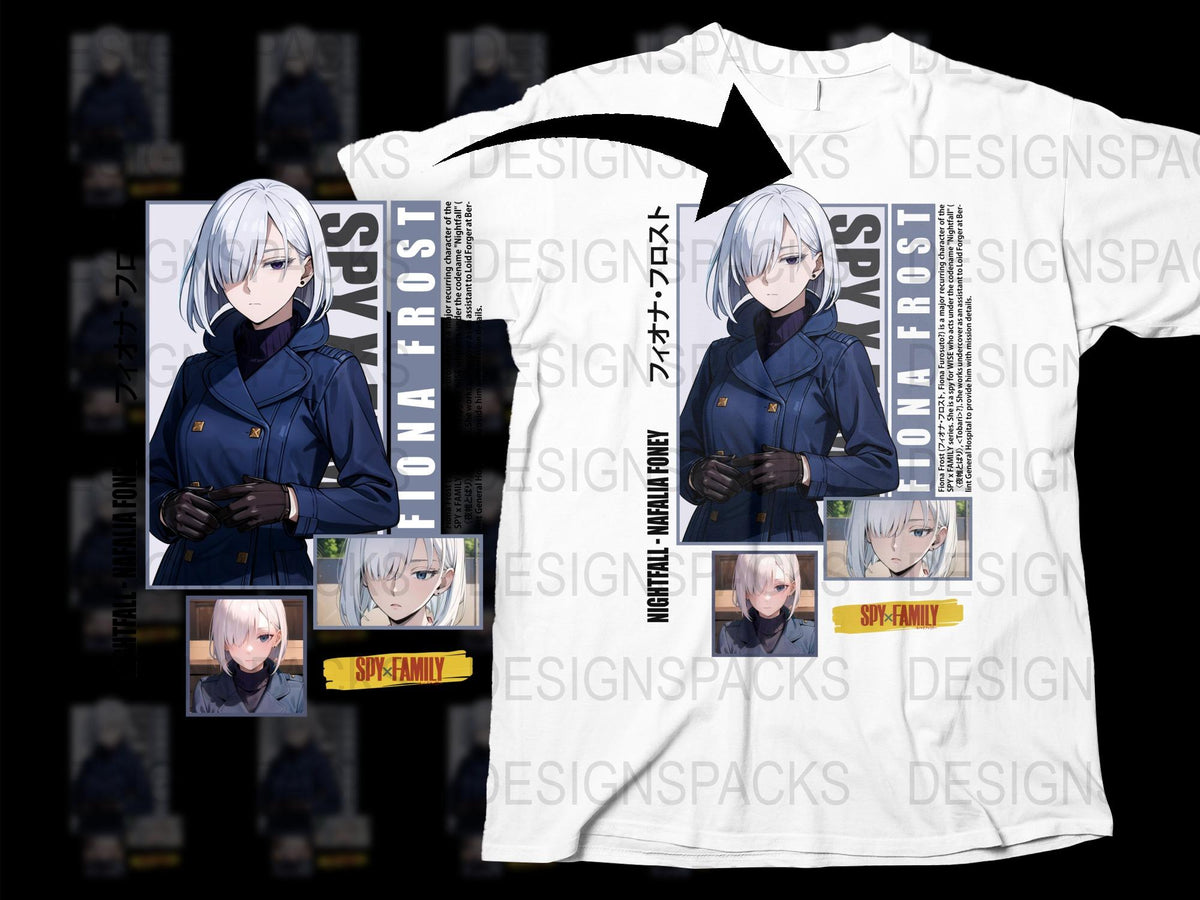 Spy x Family Anime T-Shirt, Yor Forger Design, Manga Fan Merch, Unisex White Tee