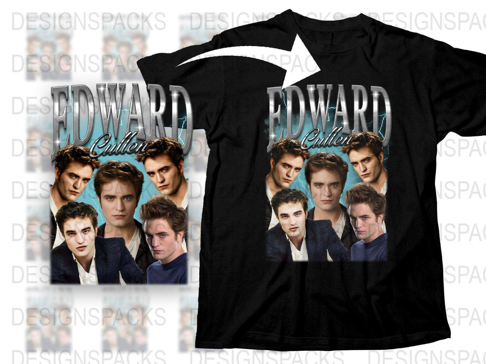 Edward Cullen Twilight Movie Fan T-Shirt, Graphic Tee, Vampire Film Merchandise, Unisex Clothing