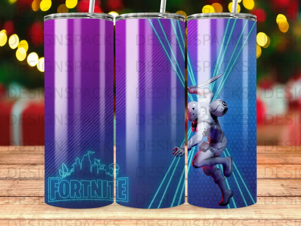 Fortnite Character Gaming Blue Purple Tumbler product type