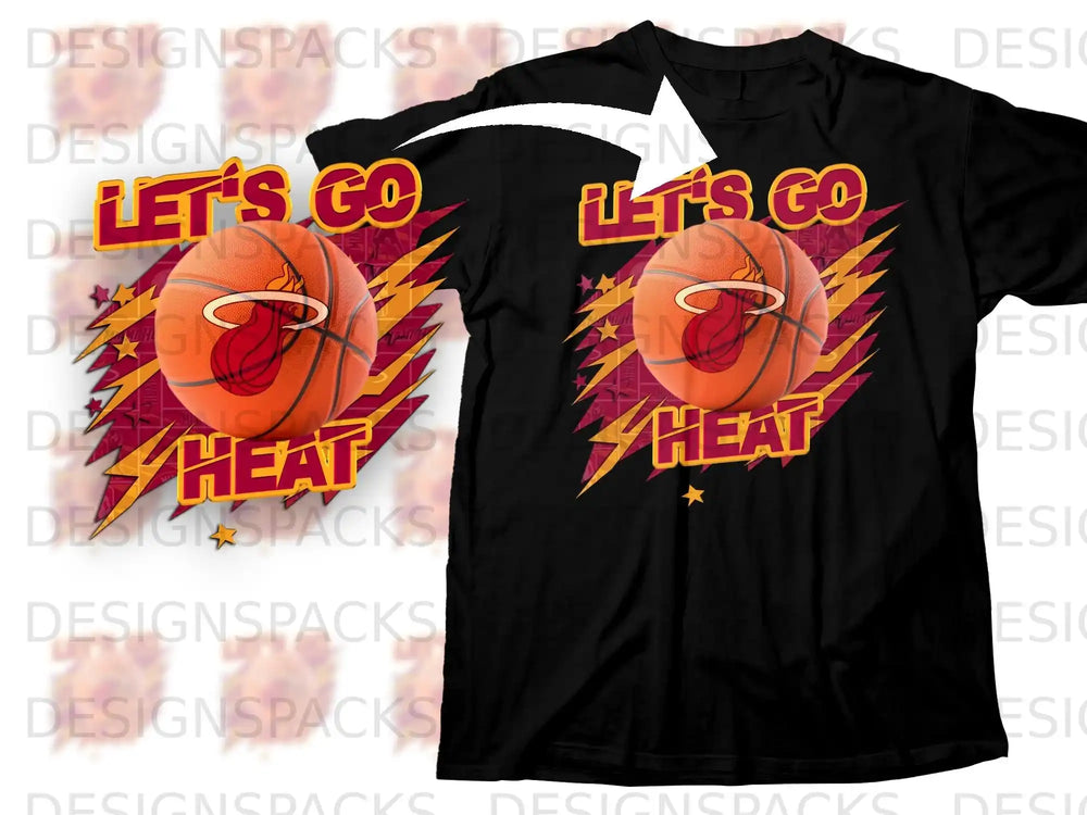 Let's Go Heat Basketball Fan T-Shirt