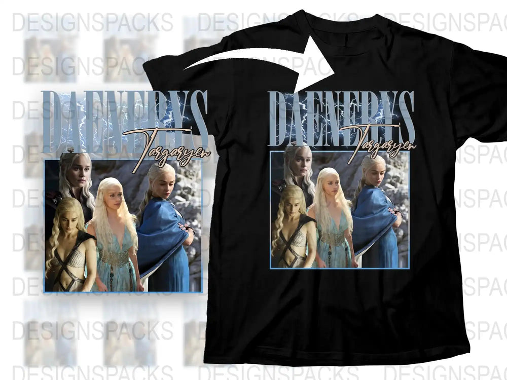 Fantasy TV Show Inspired Black T-Shirt, Fan Merchandise, Dragon Graphic Tee, Unisex Clothing
