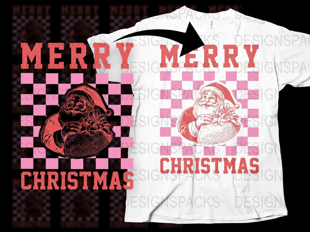Vintage Santa Claus Christmas T-Shirt, Retro Holiday Graphic Tee, Festive Seasonal Apparel, Unisex Gift Idea