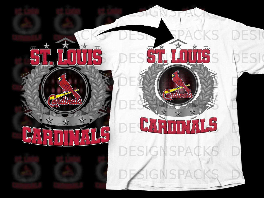 St. Louis Cardinals Fan Art Graphic T-Shirt