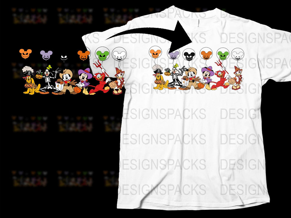 Cartoon Dog Parade T-Shirt, Colorful Character Tee, Cute Animal Graphic Shirt, Unisex Kids and Adult Sizes