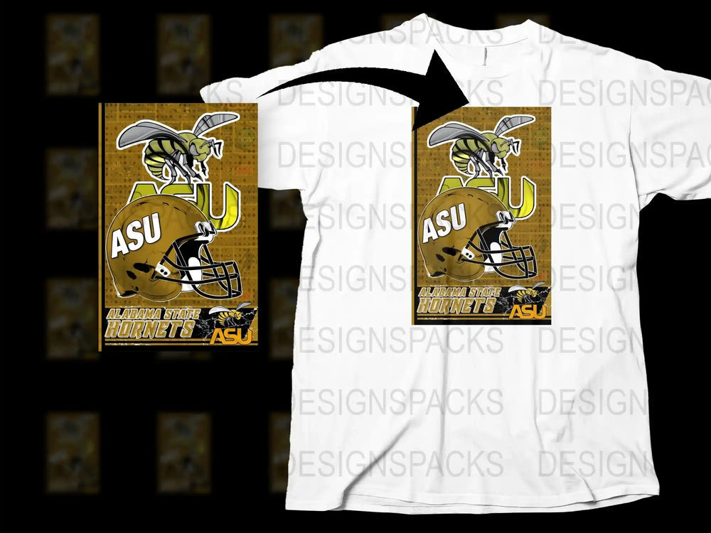 ASU Hornets Football T-Shirt, Vintage College Helmet Graphic Tee, Sports Fan Apparel, Gift for Alumni