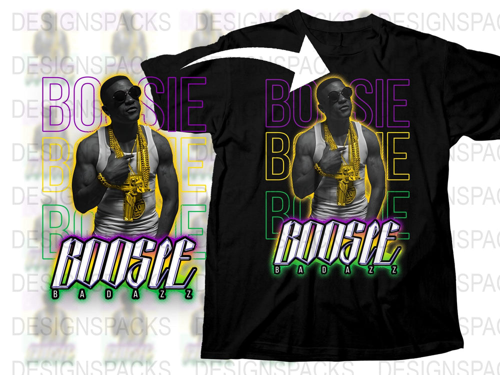 Vintage Boosie Badazz T-Shirt, Retro 90s Hip Hop Tee, Colorful Graphic Shirt, Urban Streetwear, Collectible Music Fan Apparel