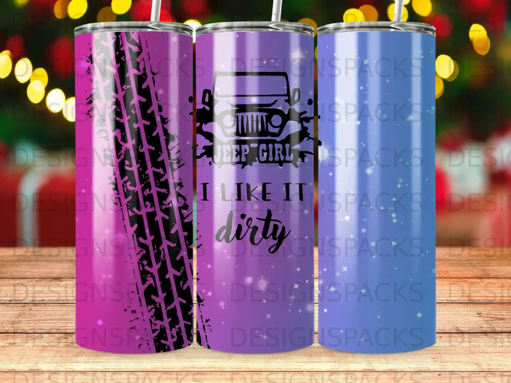 Jeep Girl I Like It Dirty Tire Track product type
