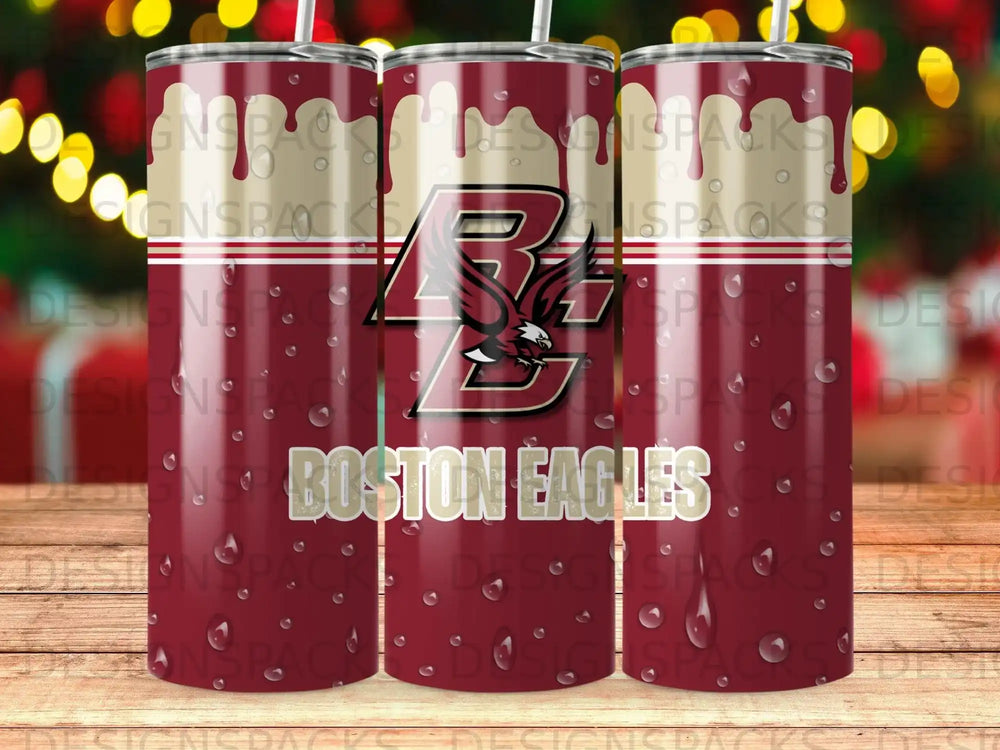 Boston Eagles Dripping Design Tumbler Water Droplets product type