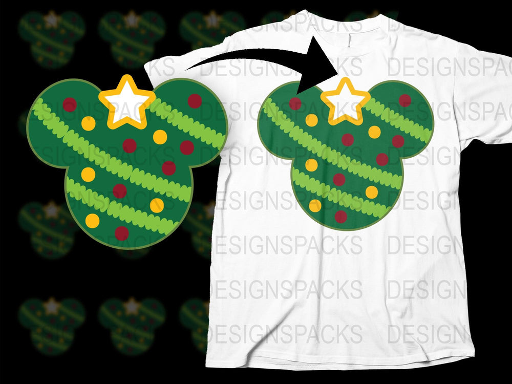 Disney Christmas T-Shirt, Mickey Mouse Holiday Tee, Festive Family Matching Shirts, Kids and Adults Sizes Available