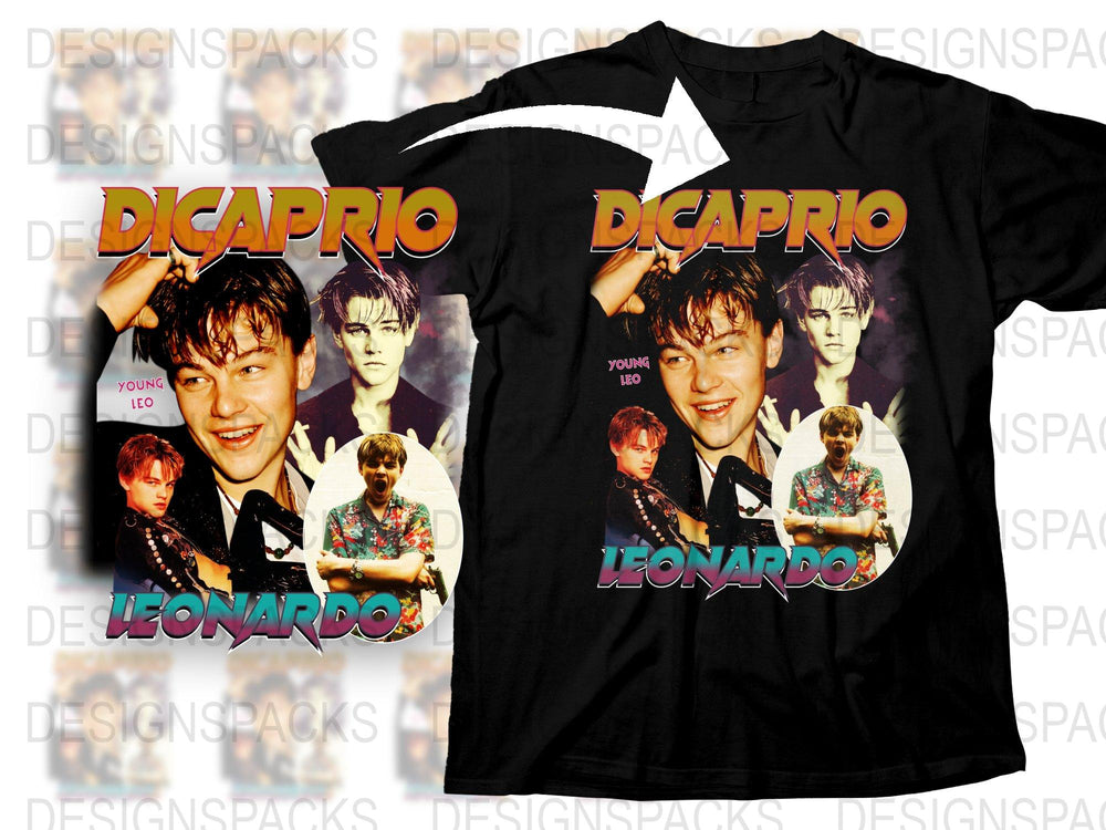 Leonardo Dicaprio Vintage T-Shirt, 90s Heartthrob Tee, Retro Actor Print, Classic Hollywood Style, Unisex Fashion Top