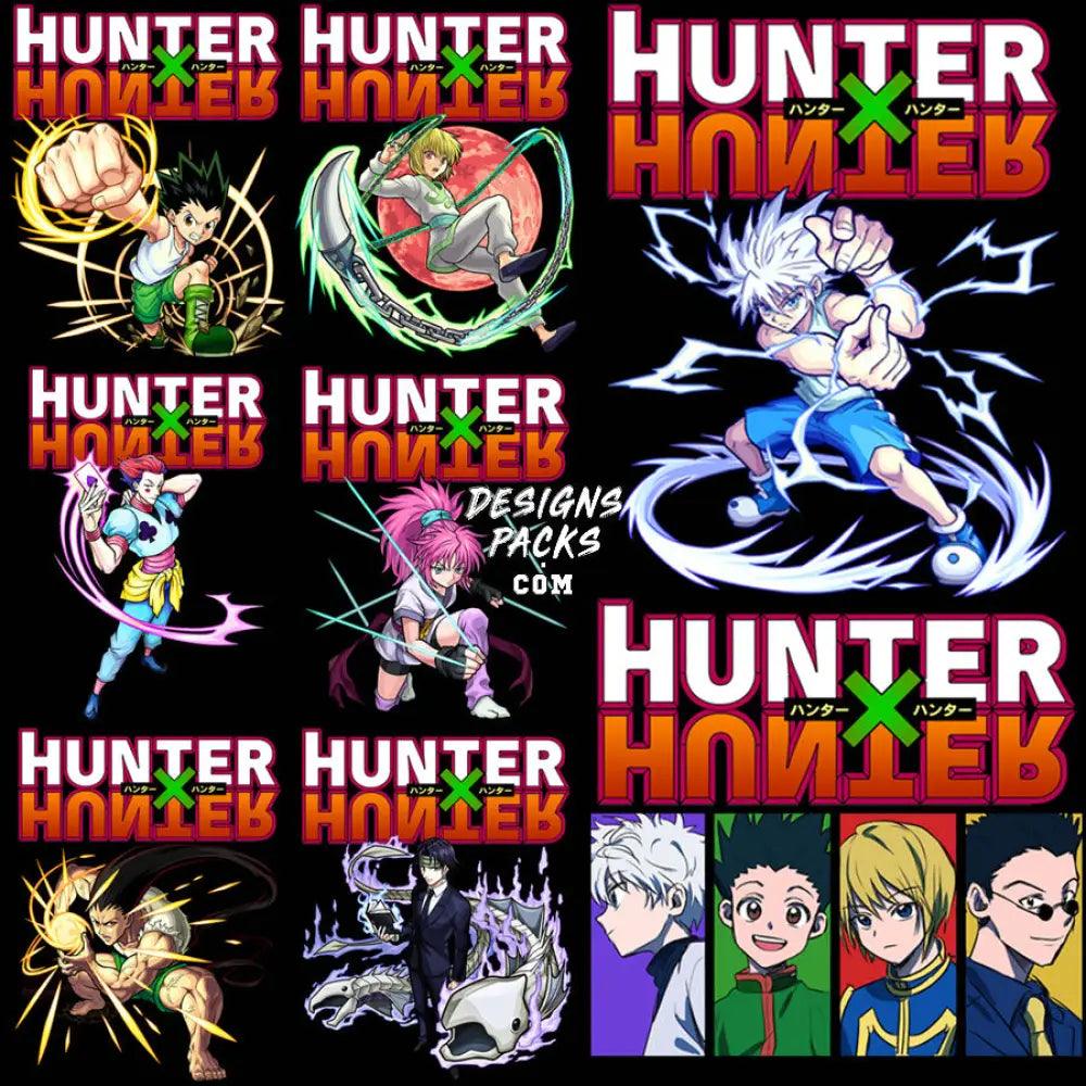 8 Hunter Anime Designs Bundle Png