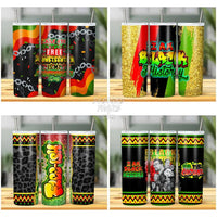 Load image into Gallery viewer, 8 Juneteenth Tumbler Wrap Bundle Jpg
