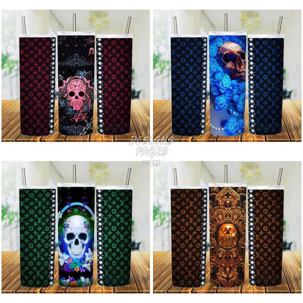 8 Skull Luxury Tumbler Wrap Bundle Jpg
