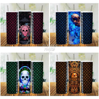 Load image into Gallery viewer, 8 Skull Luxury Tumbler Wrap Bundle Jpg
