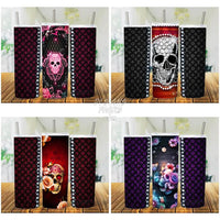 Load image into Gallery viewer, 8 Skull Luxury Tumbler Wrap Bundle Jpg
