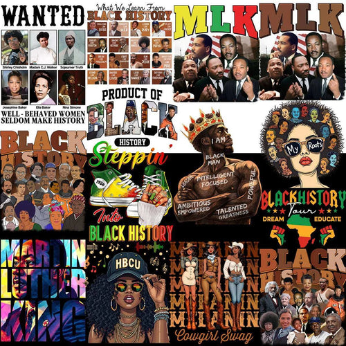 80 Black History Month Black Excellence Mega Designs Bundle PNG