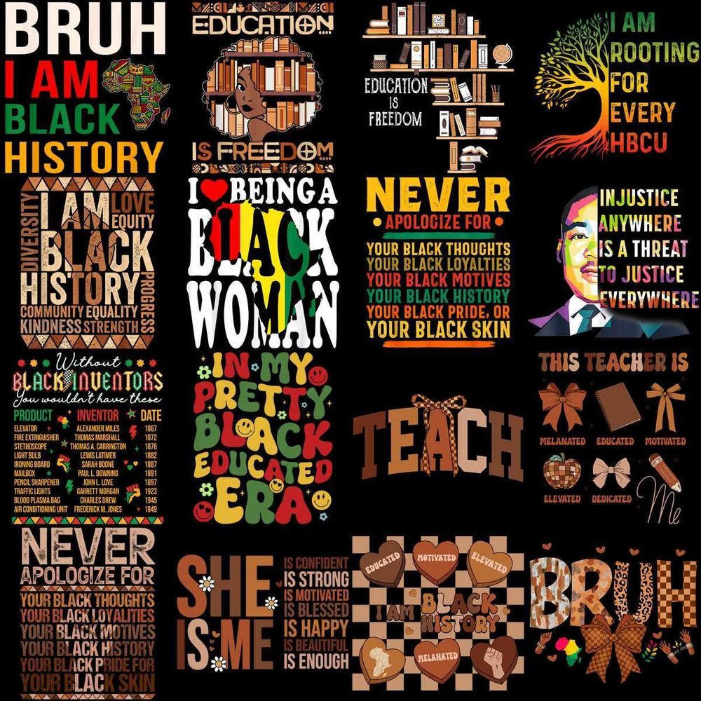 80 Black History Month Black Excellence Mega Designs Bundle PNG