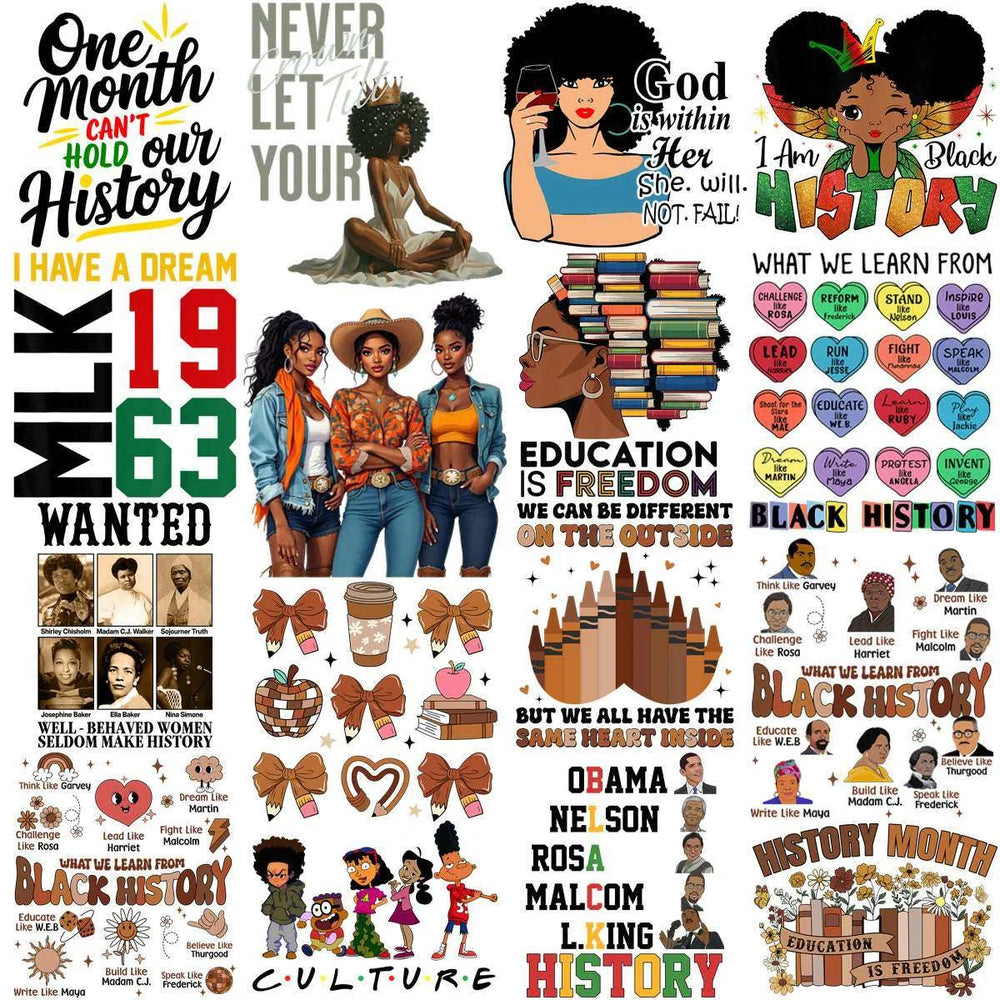 80 Black History Month Black Excellence Mega Designs Bundle PNG