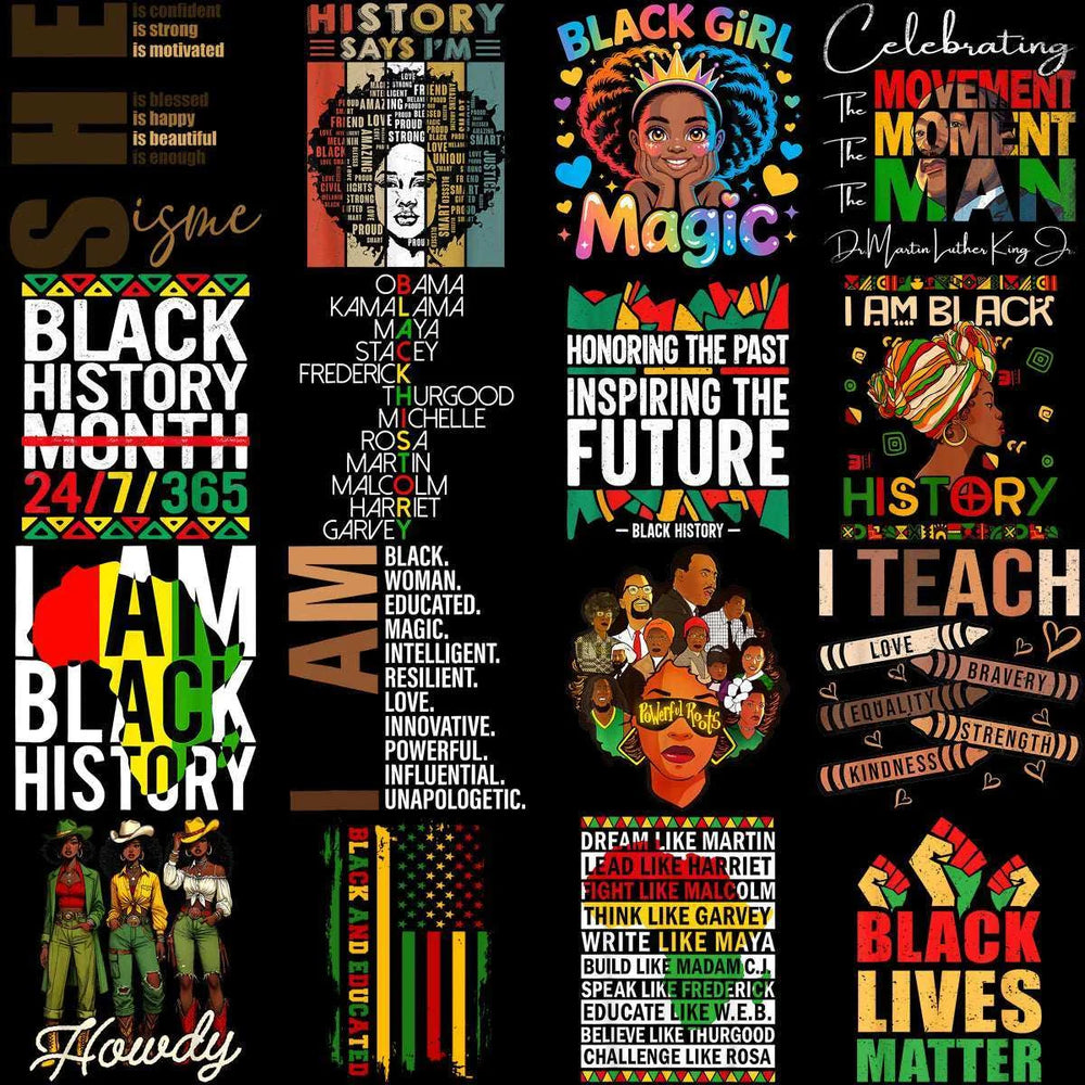 80 Black History Month Black Excellence Mega Designs Bundle PNG
