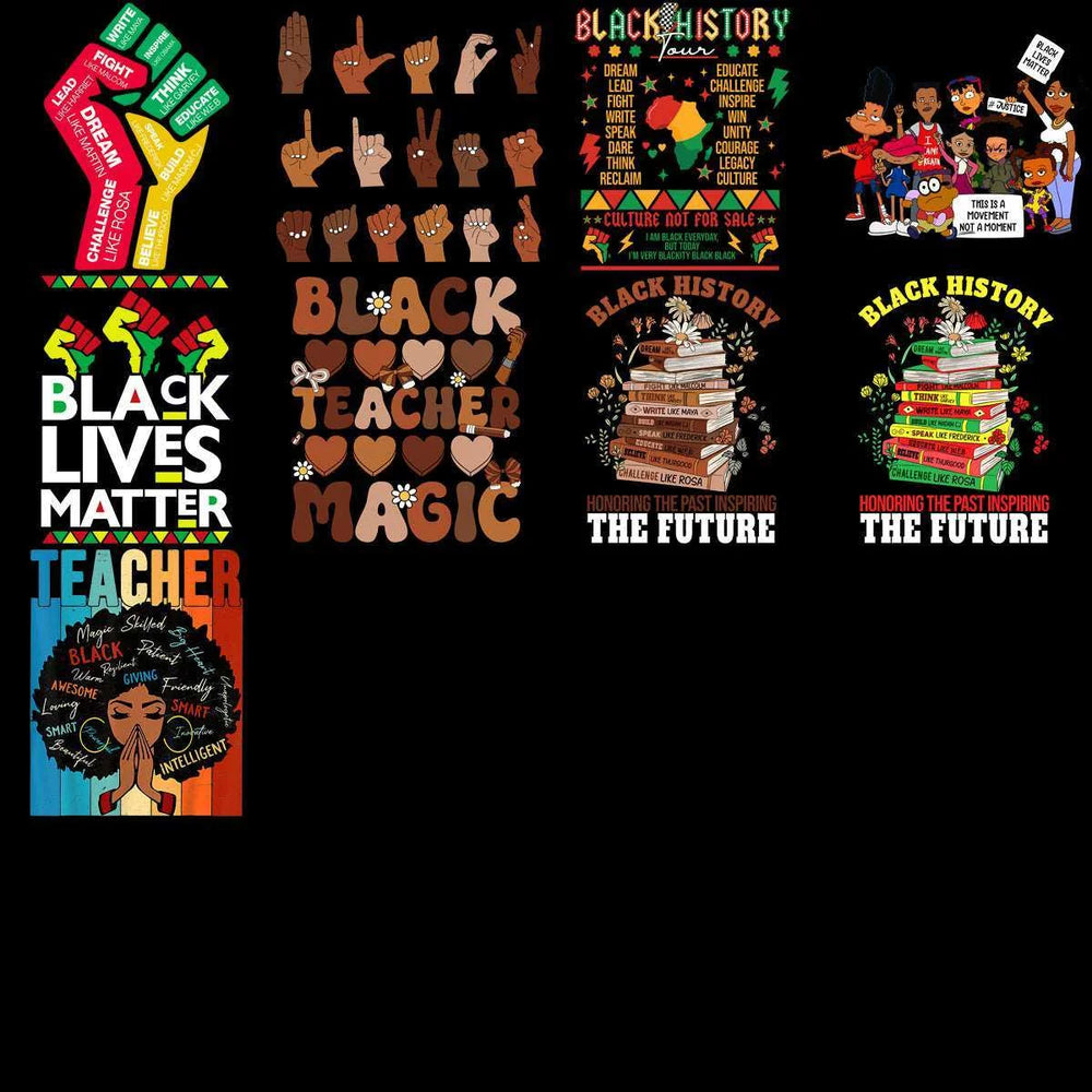80 Black History Month Black Excellence Mega Designs Bundle PNG