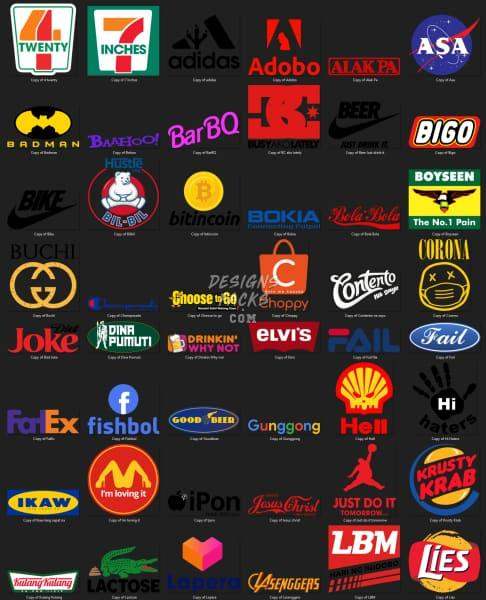 80 Brands Parody Designs Bundle PNG designspacks